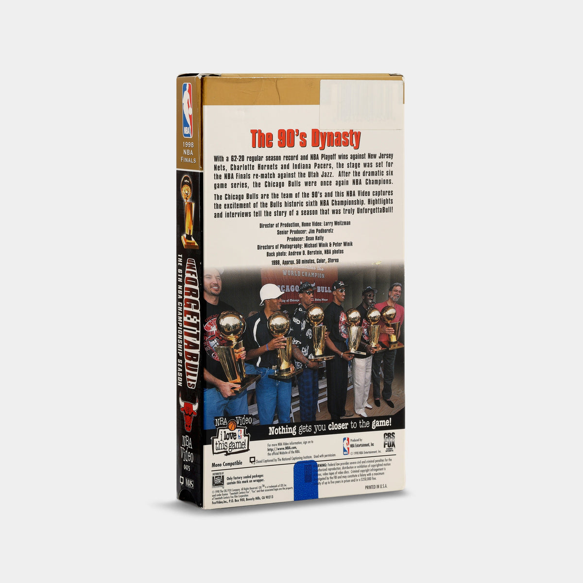 UnforgettaBulls: The 6th NBA Championship Season of the Chicago Bulls VHS Tape