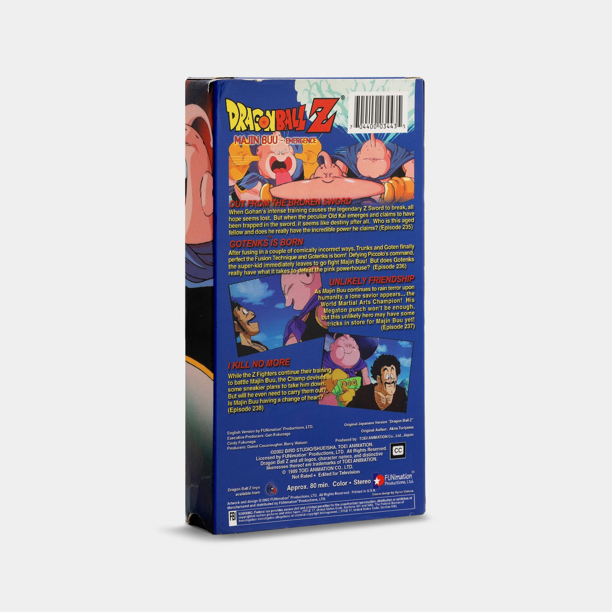 Dragon Ball Z: Majin Buu – Emergence VHS Tape