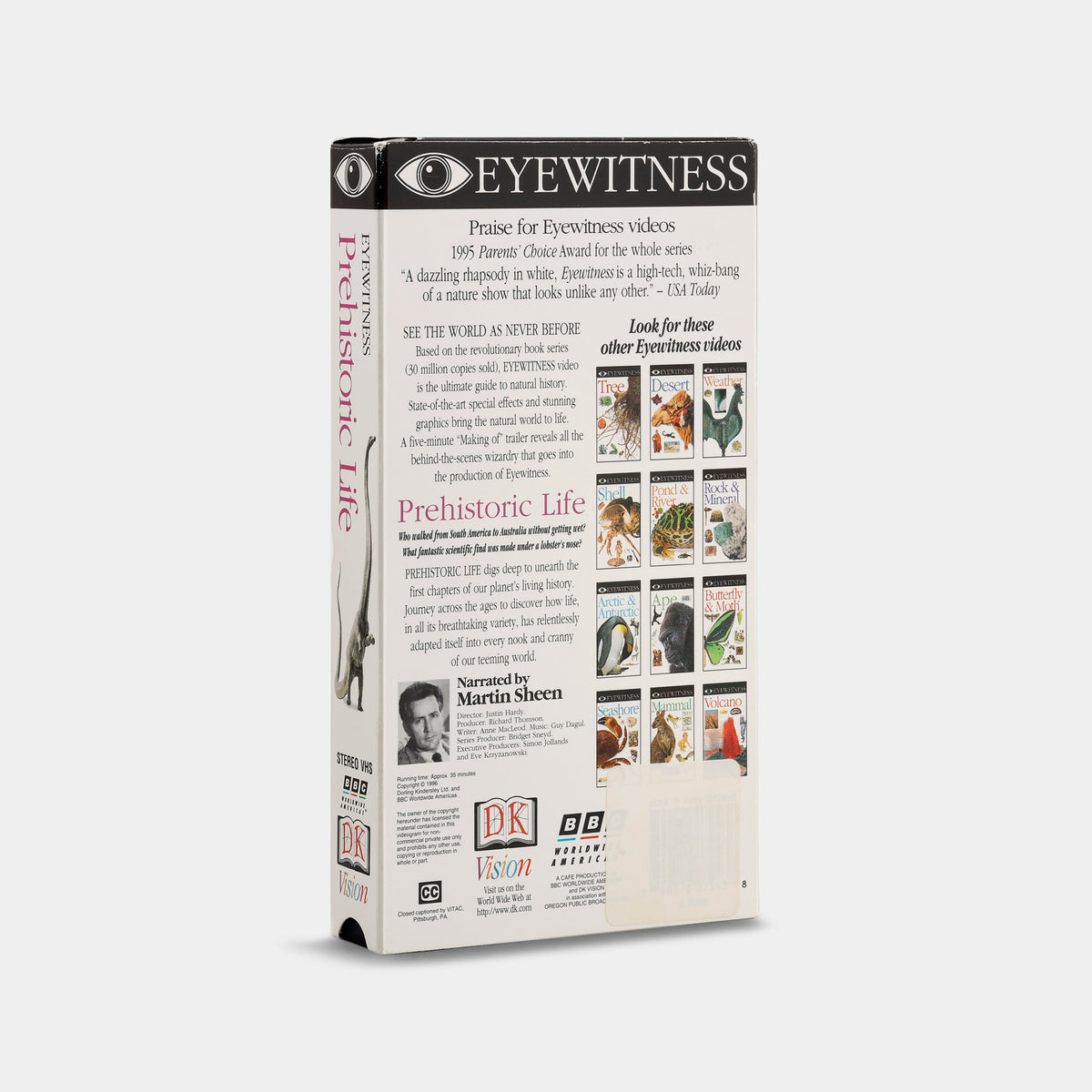 Eyewitness: Prehistoric Life VHS Tape