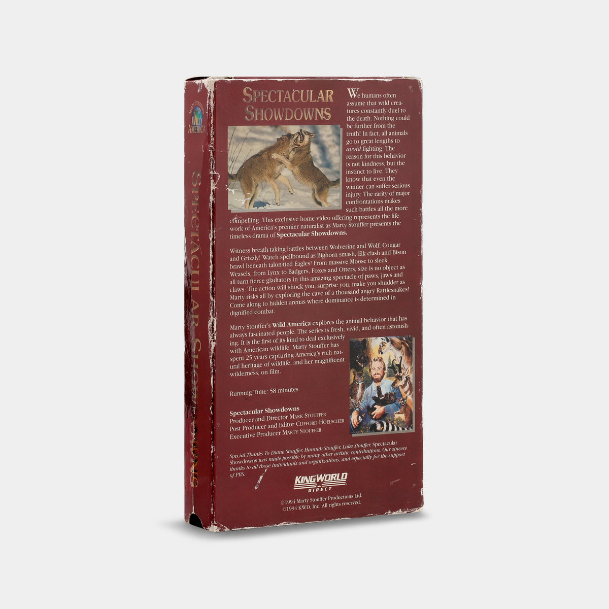 Marty Stouffer's Wild America: Spectacular Showdowns VHS Tape