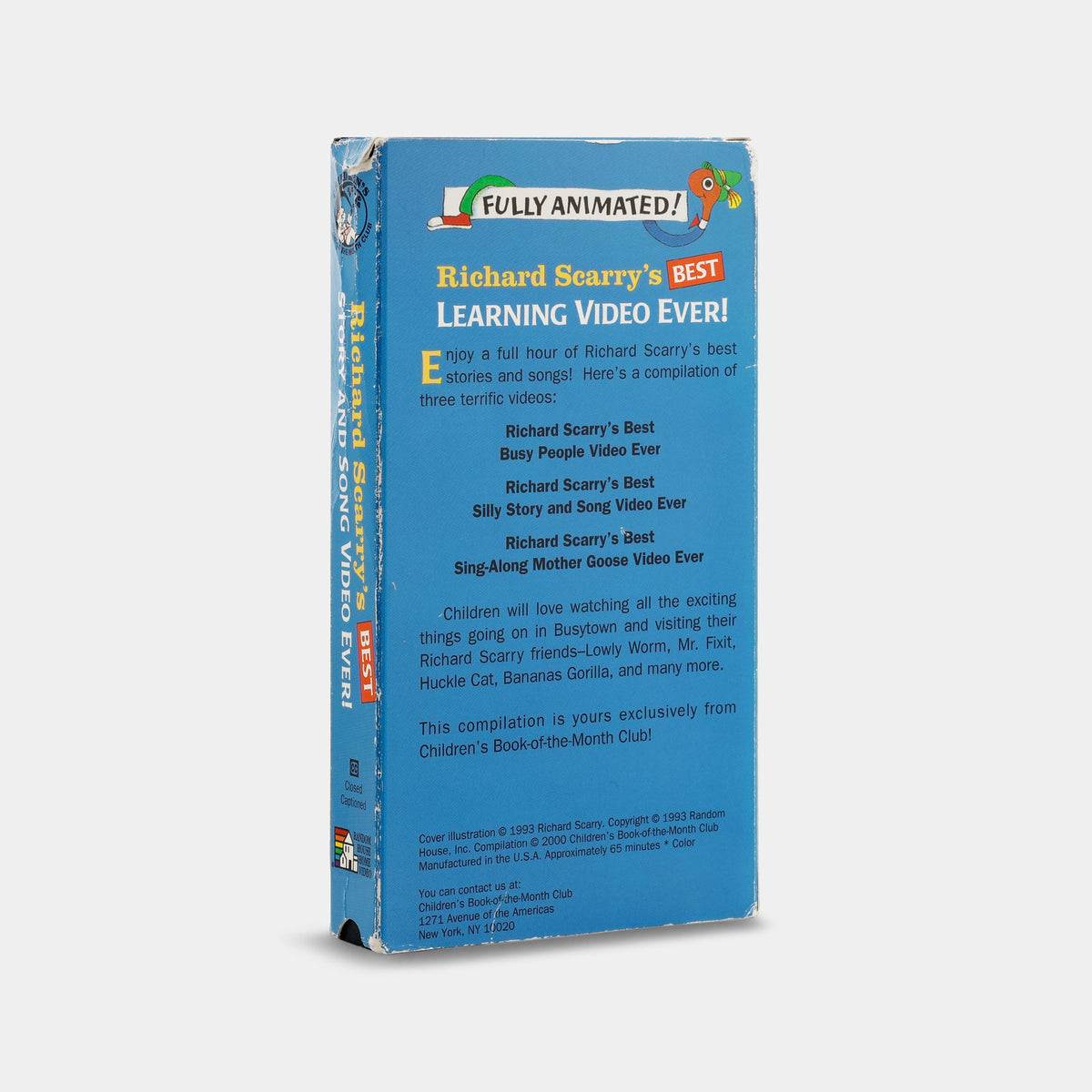 Richard Scarry's Best Story and Song Video Ever! VHS Tape
