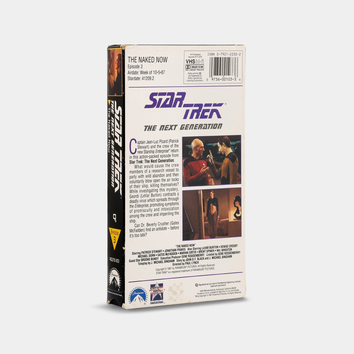 Star Trek: The Next Generation – The Naked Now VHS Tape