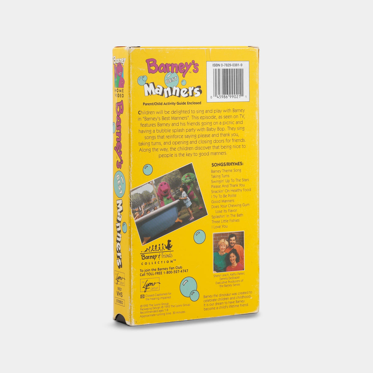 Barney's Best Manners VHS Tape