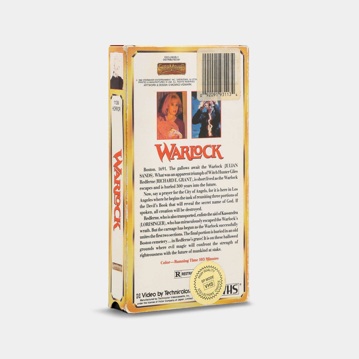 Warlock VHS Tape