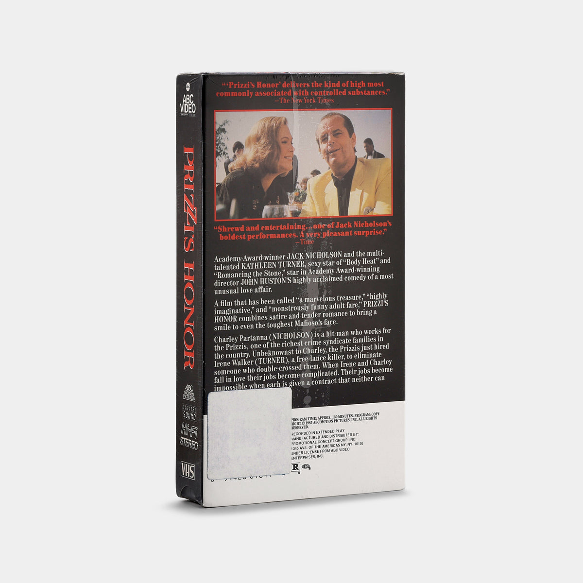 Prizzi's Honor (Sealed) VHS Tape
