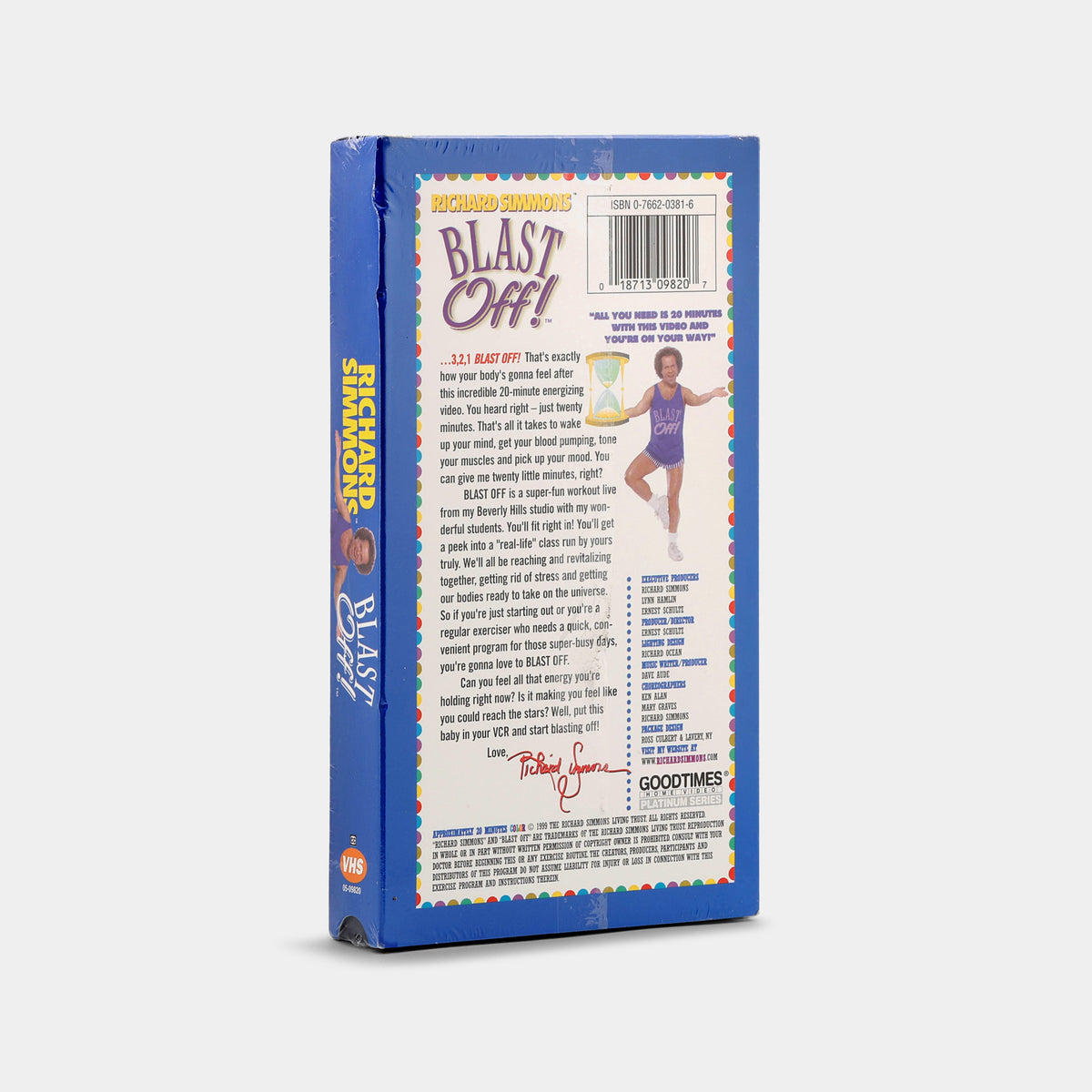 Richard Simmons: Blast Off! (Sealed) VHS Tape