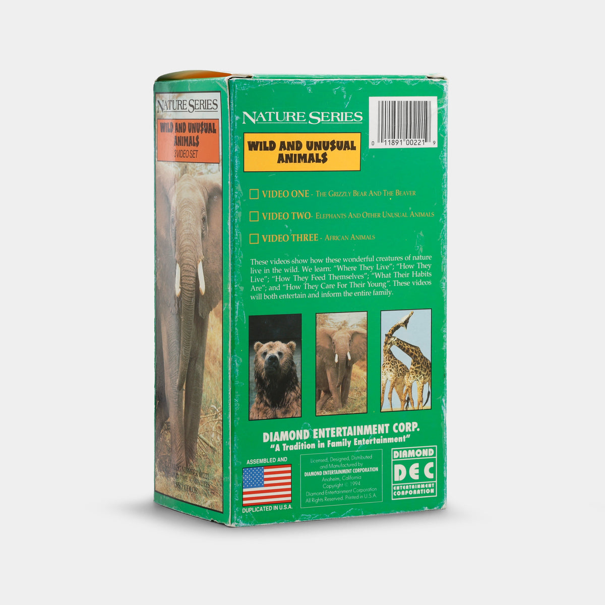 Nature Series: Wild and Unusual Animals VHS Tape Set