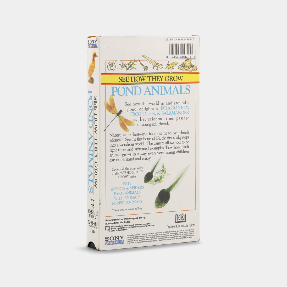 See How They Grow: Pond Animals VHS Tape