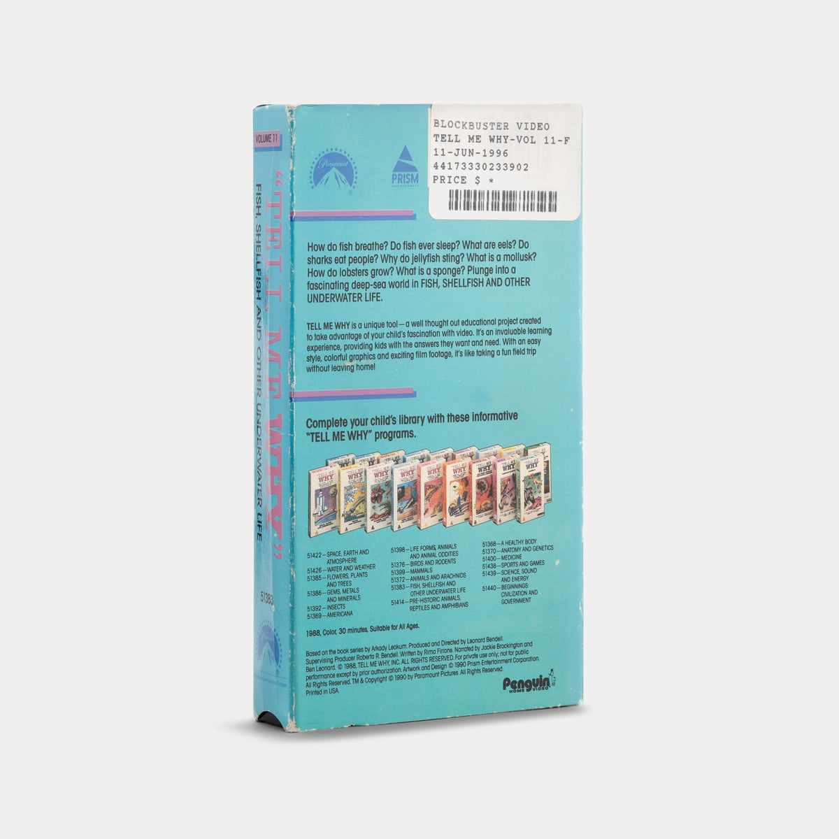 Tell Me Why: Fish, Shellfish and Other Underwater Life VHS Tape