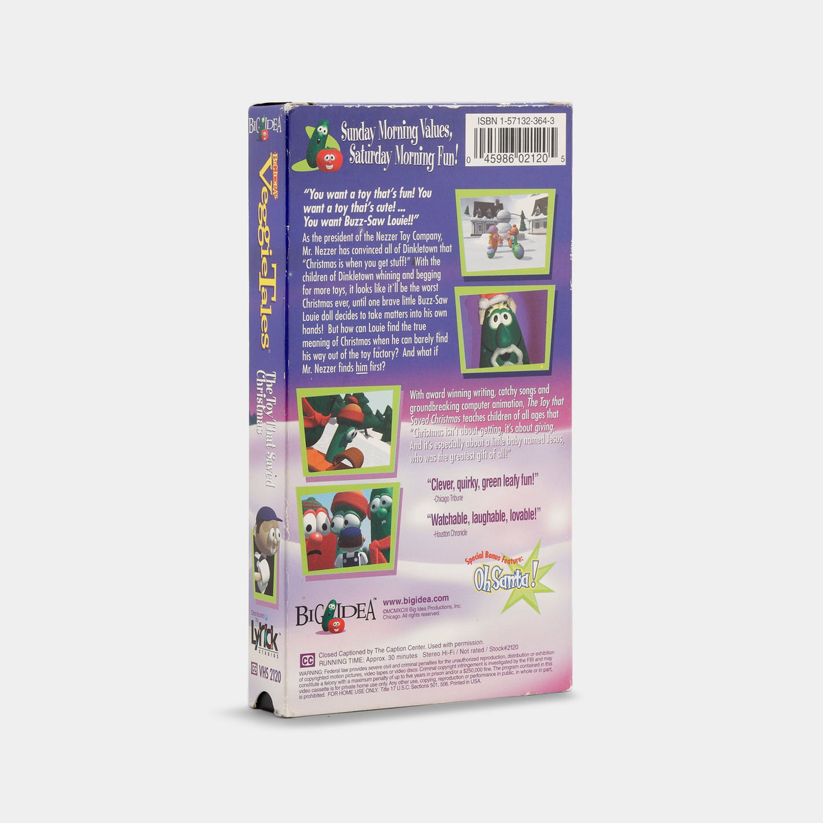 VeggieTales: The Toy That Saved Christmas VHS Tape