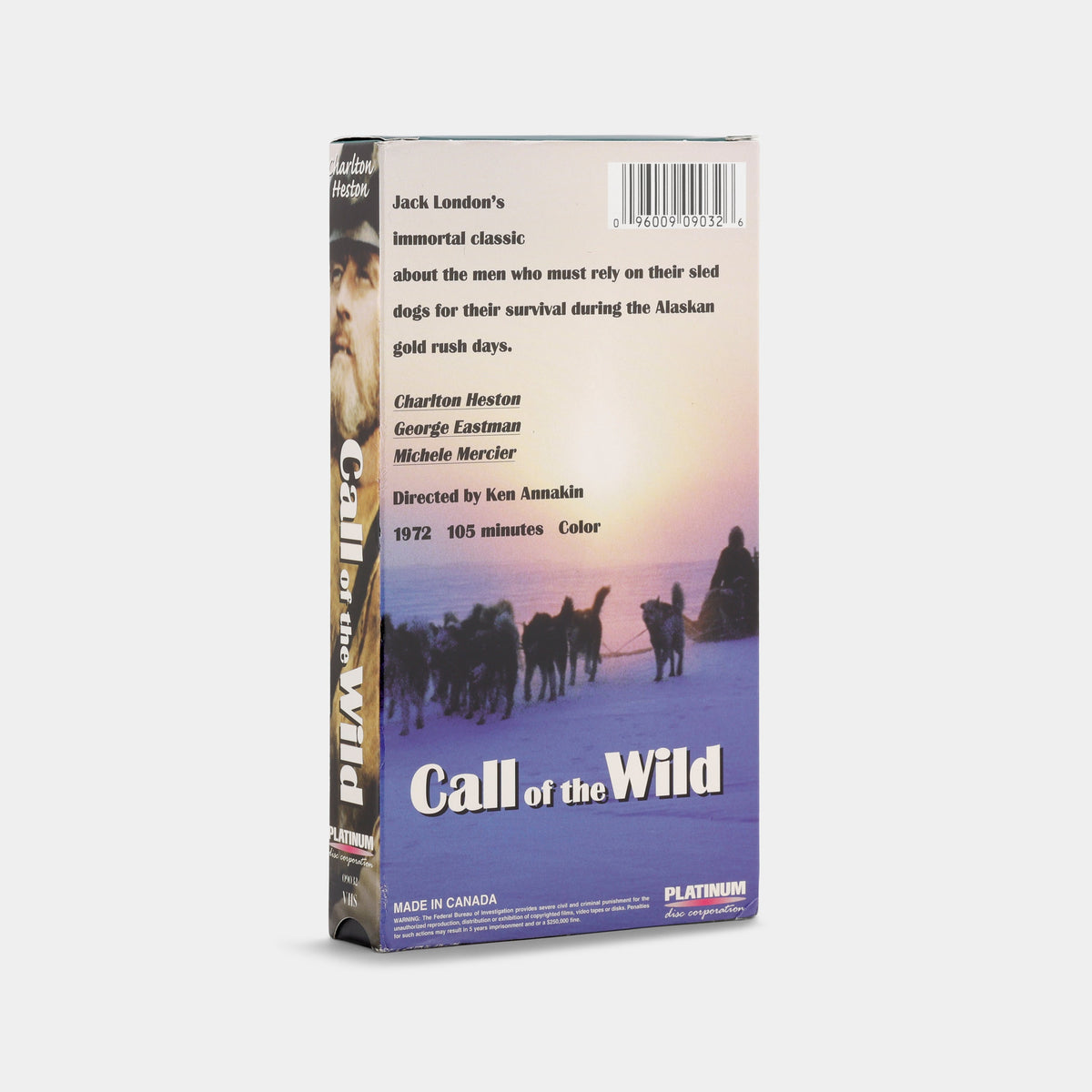 The Call of the Wild VHS Tape