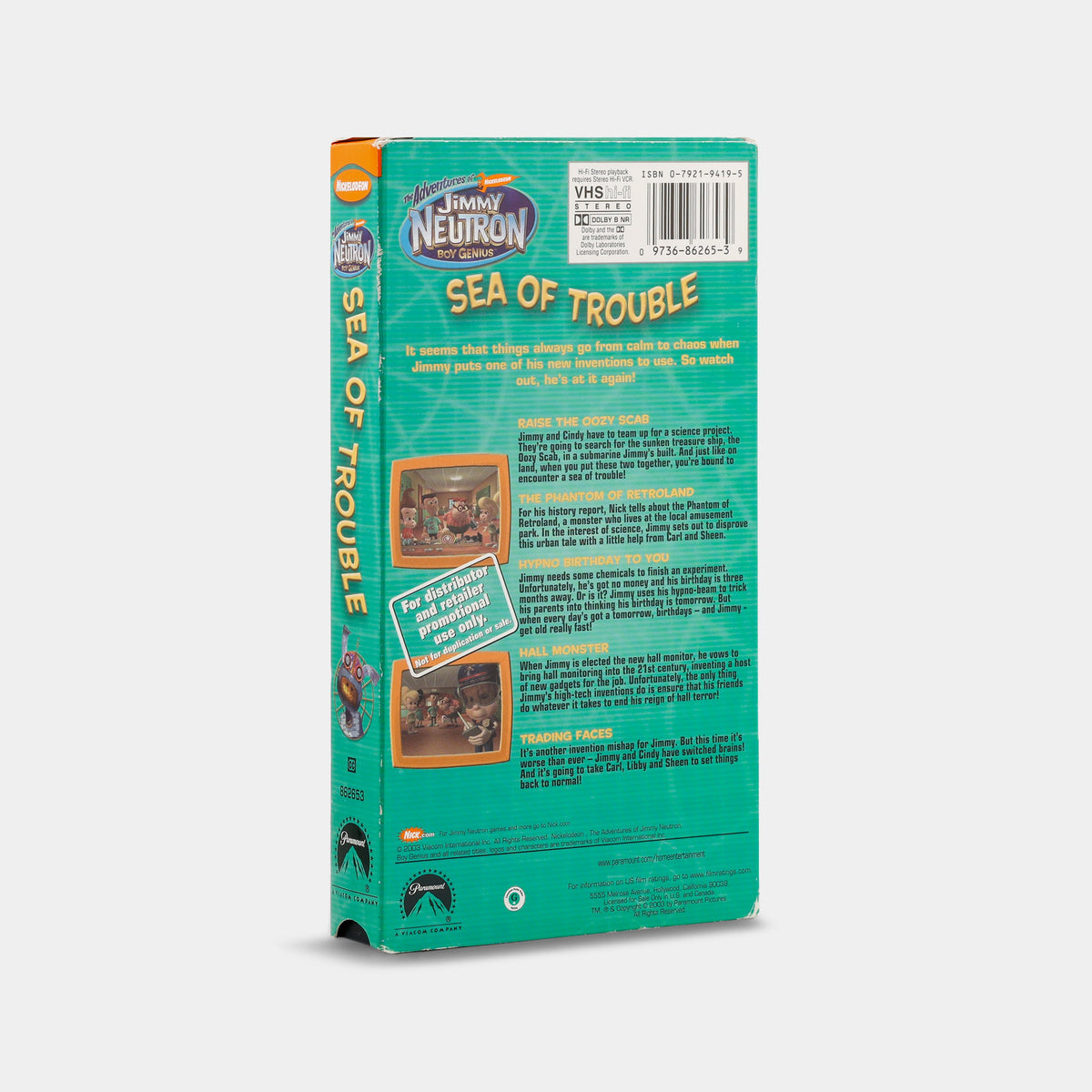 The Adventures of Jimmy Neutron, Boy Genius: Sea of Trouble VHS Tape