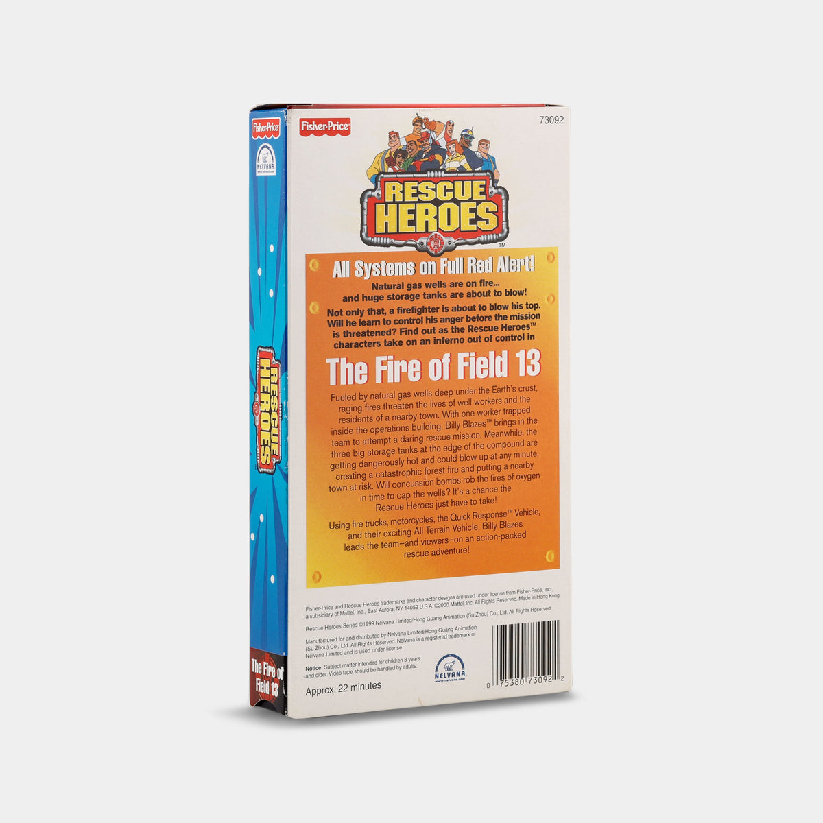Rescue Heroes: The Fire of Field 13 VHS Tape