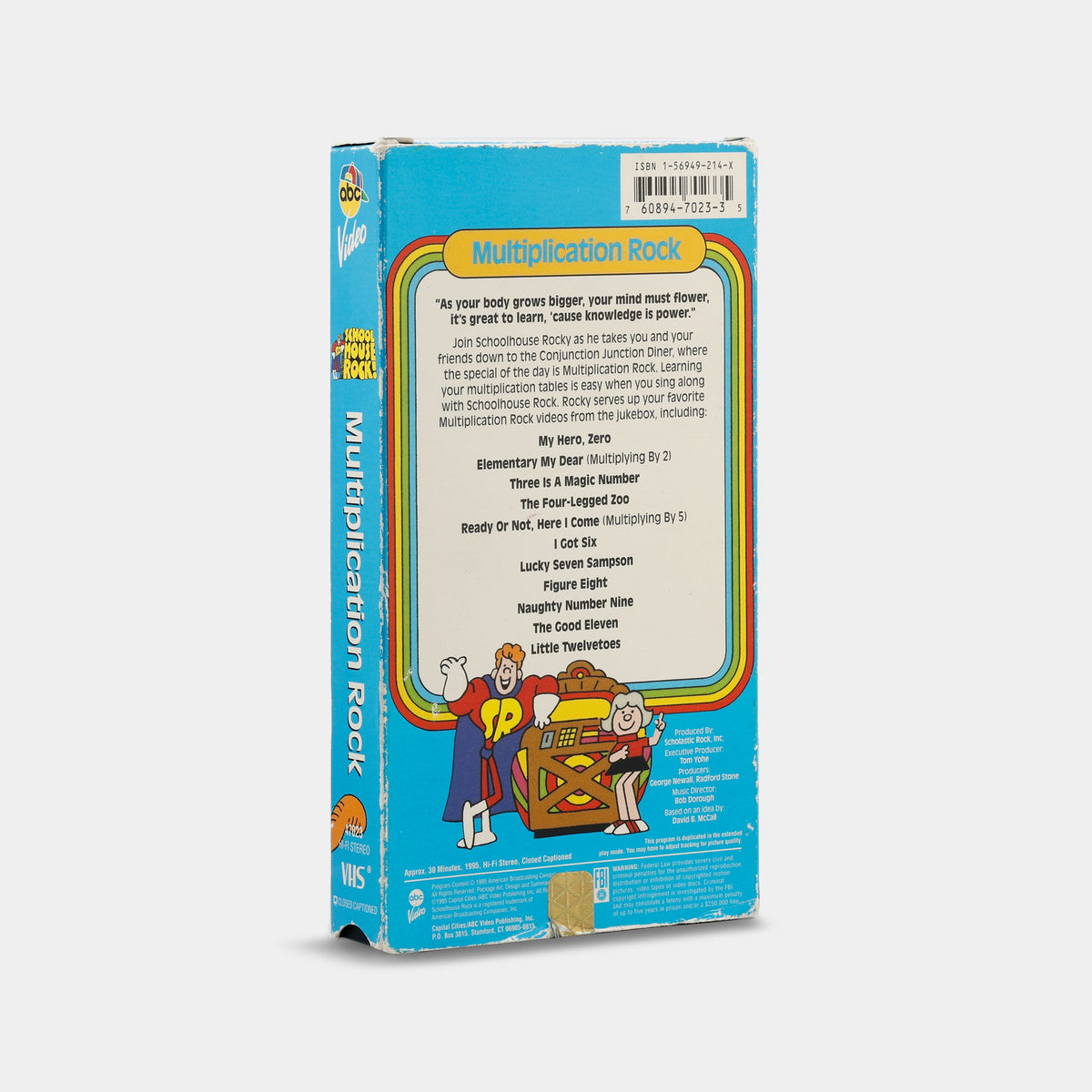 Schoolhouse Rock: Multiplication Rock VHS Tape