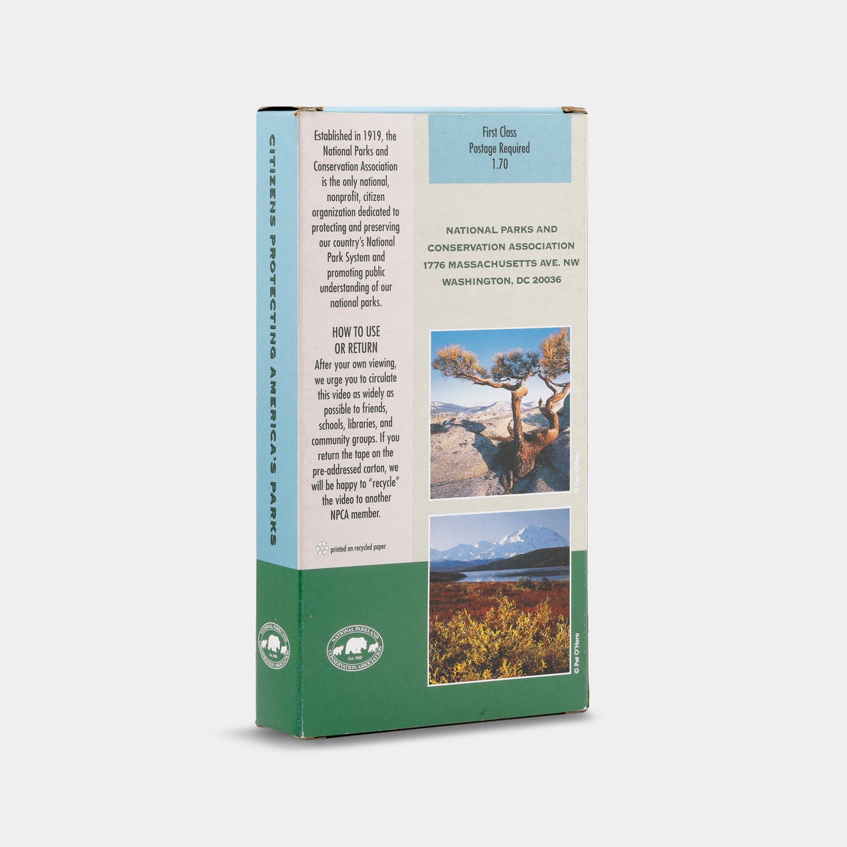 Citizens Protecting America's Parks VHS Tape