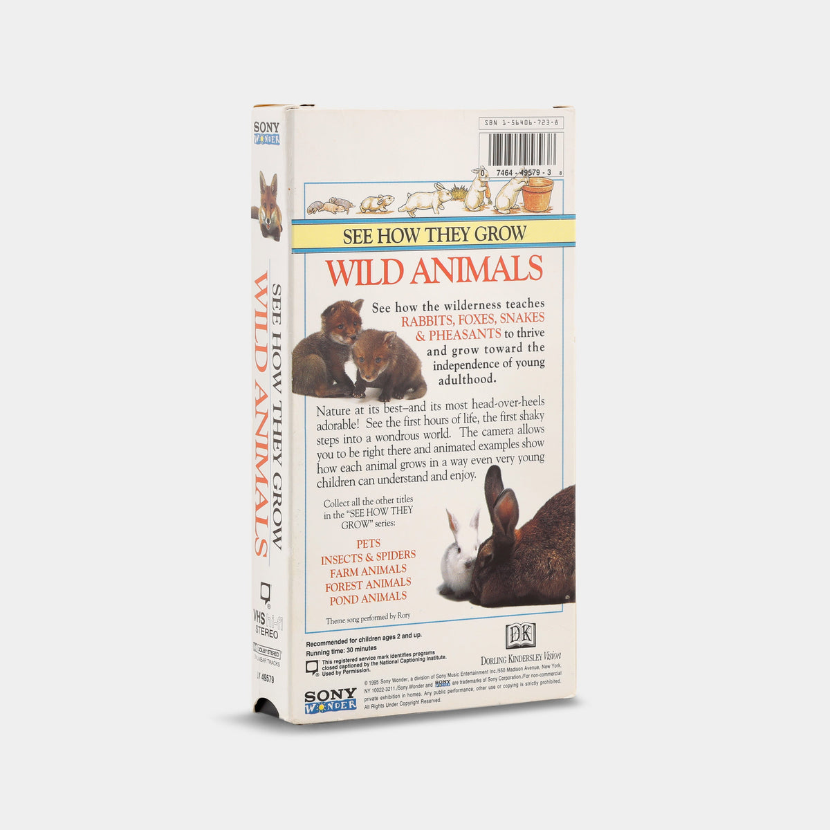 See How They Grow: Wild Animals VHS Tape