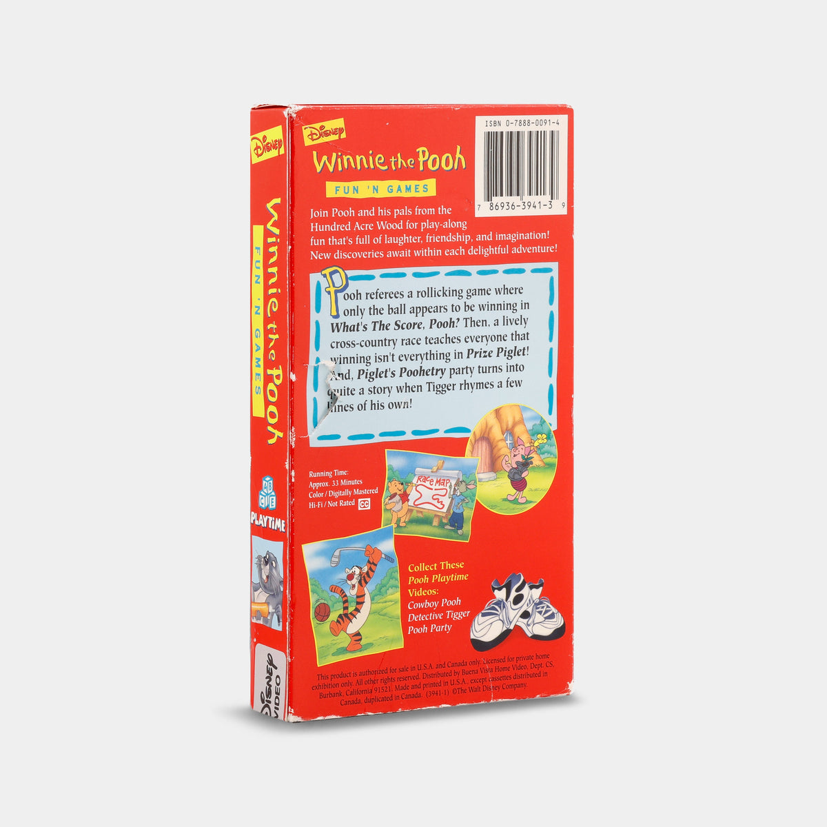 Winnie the Pooh: Fun 'N Games VHS Tape