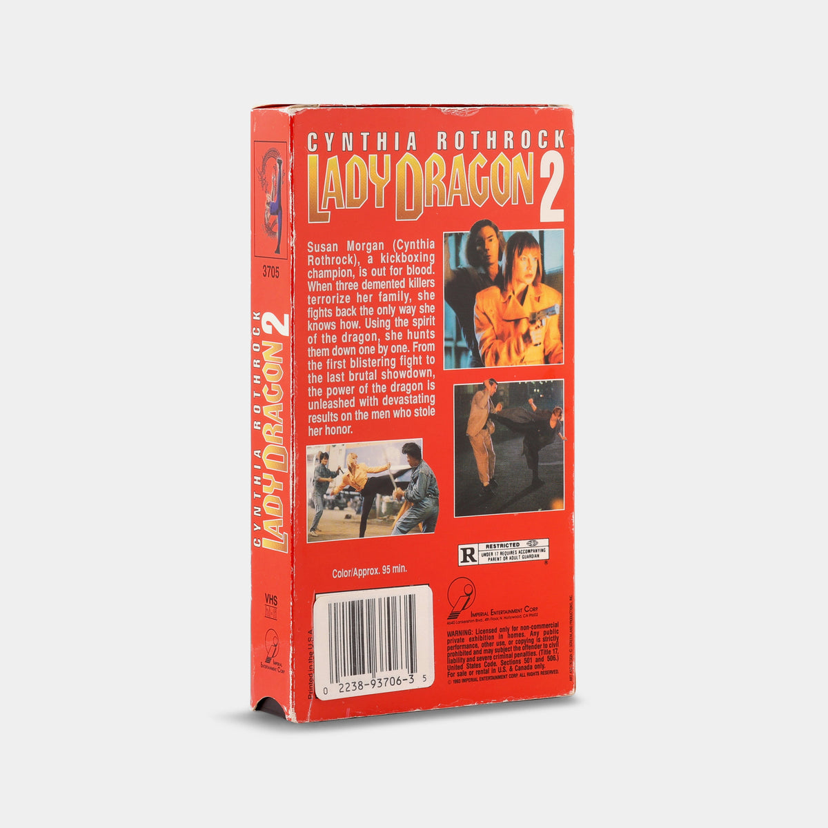 Lady Dragon 2 VHS Tape