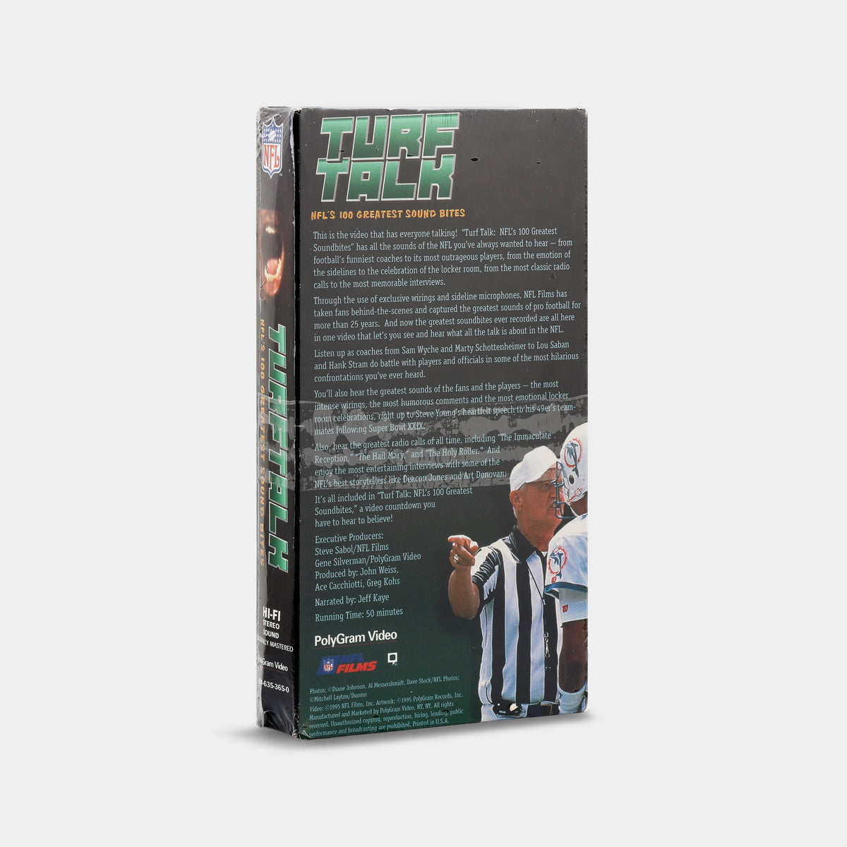 Turf Talk: NFL's 100 Greatest Soundbites (Sealed) VHS Tape