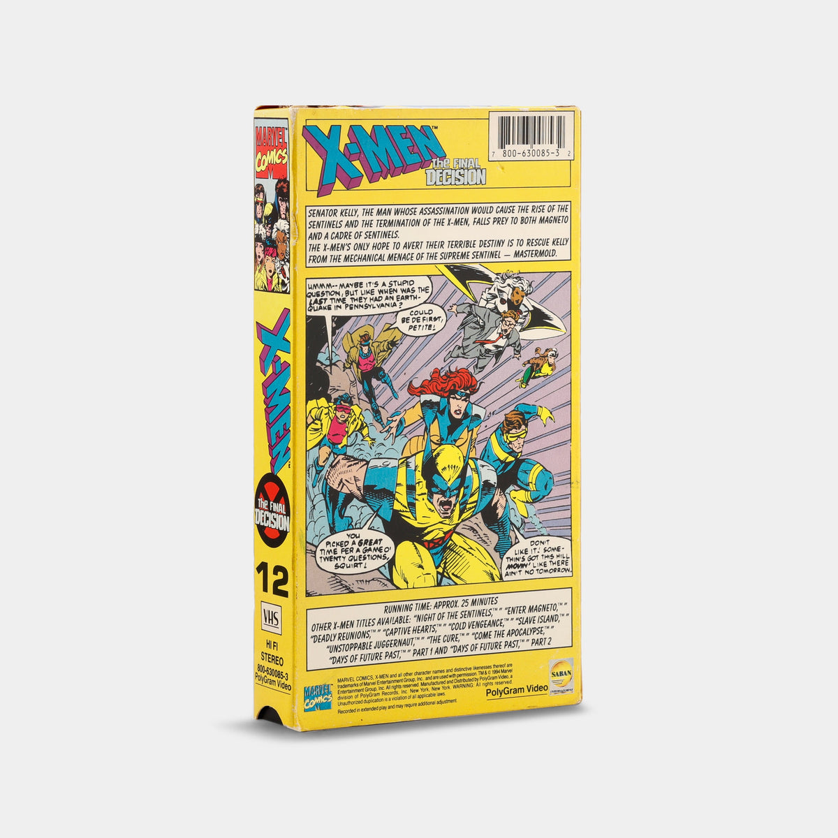 X-Men: The Final Decision VHS Tape