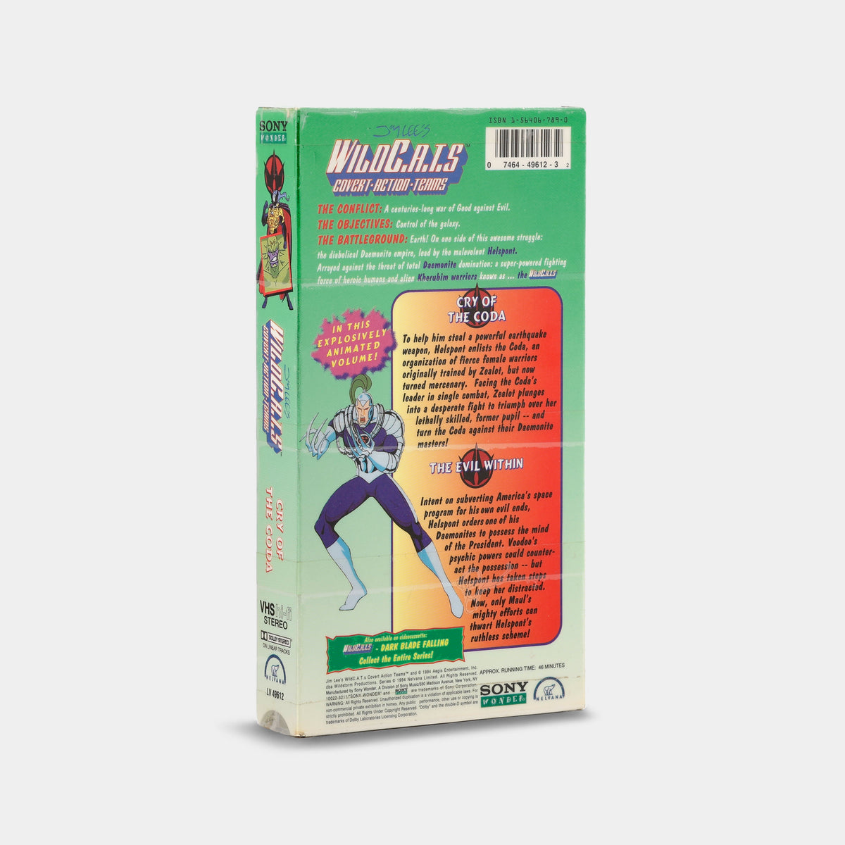 WildC.A.T.s: Cry of the Coda / The Evil Within VHS Tape