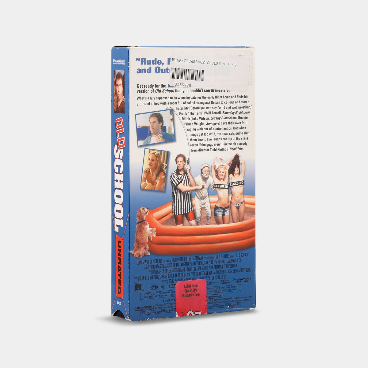 Old School (Unrated Edition) VHS Tape