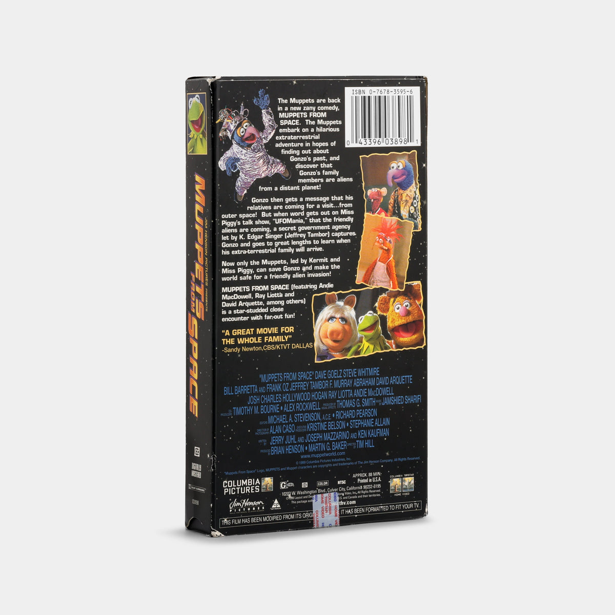 Muppets from Space VHS Tape