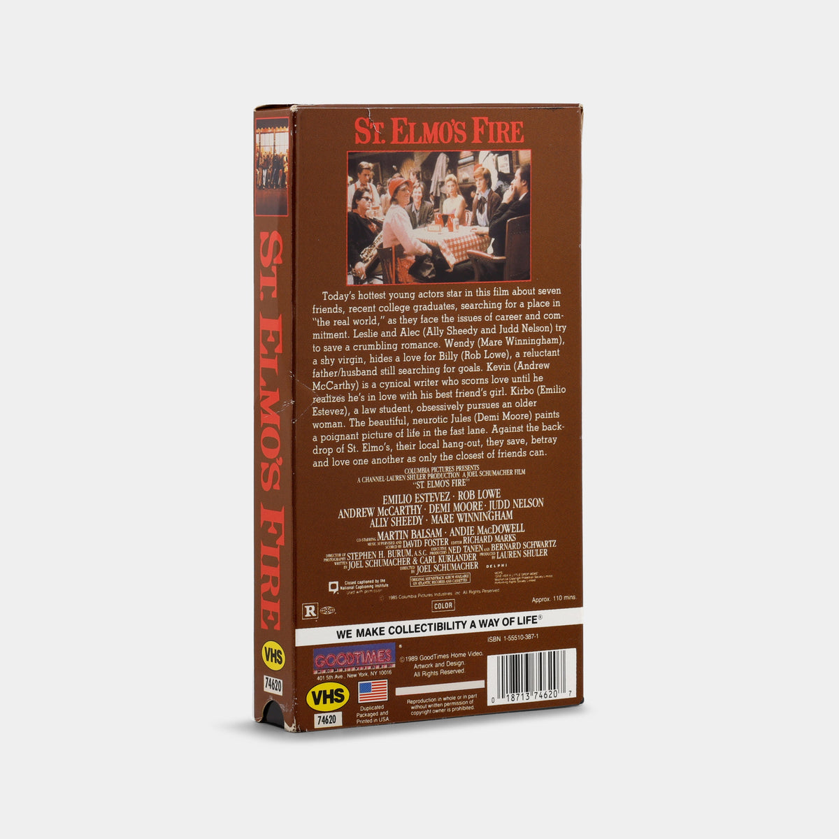 St. Elmo's Fire VHS Tape