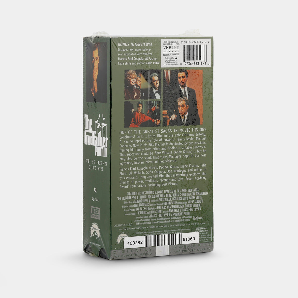 The Godfather Part III (Director's Cut, Widescreen, Sealed) VHS Tape