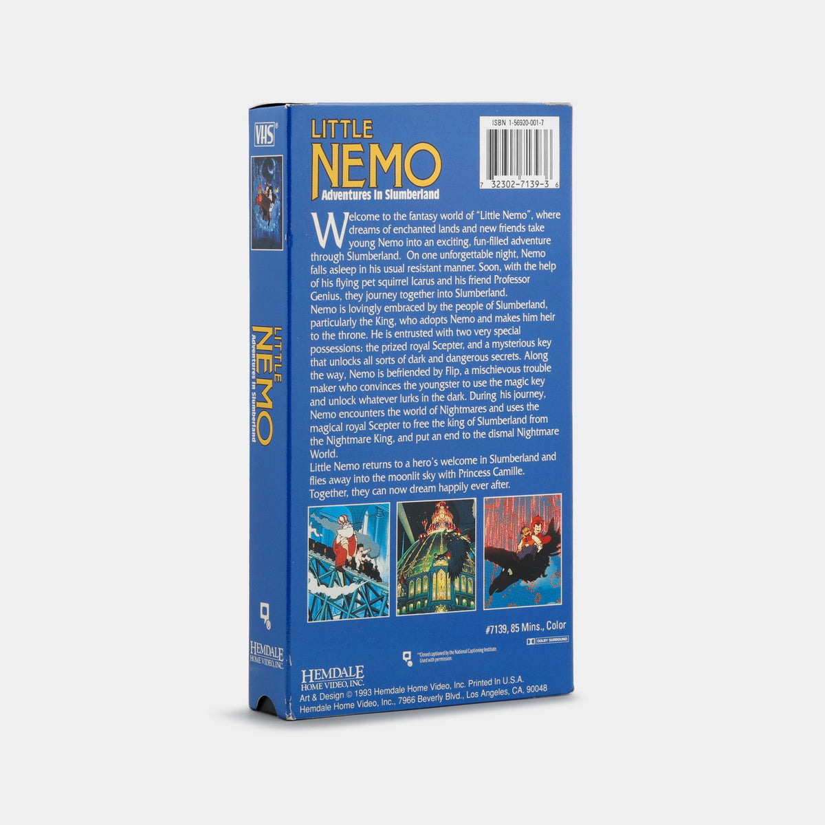 Little Nemo: Adventures in Slumberland VHS Tape