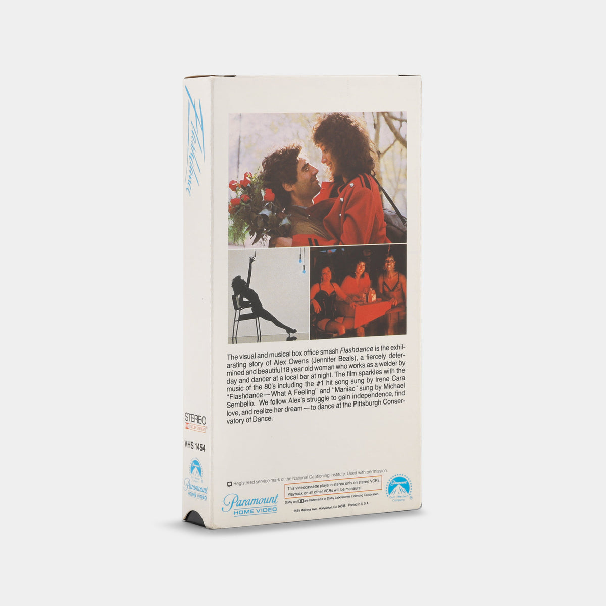 Flashdance VHS Tape