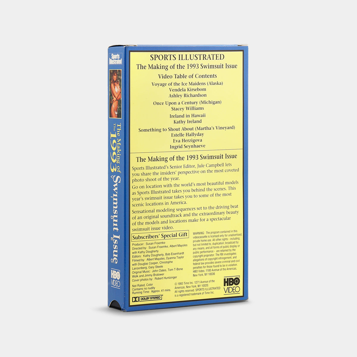 Sports Illustrated: The Making of the 1993 Swimsuit Issue VHS Tape