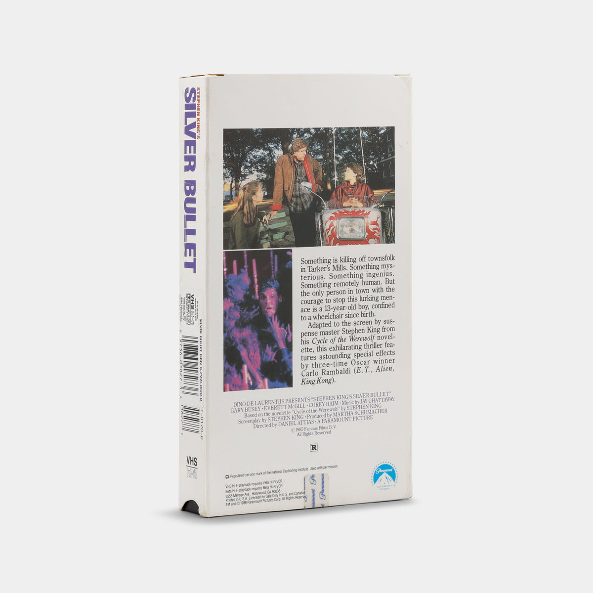 Stephen King's Silver Bullet VHS Tape