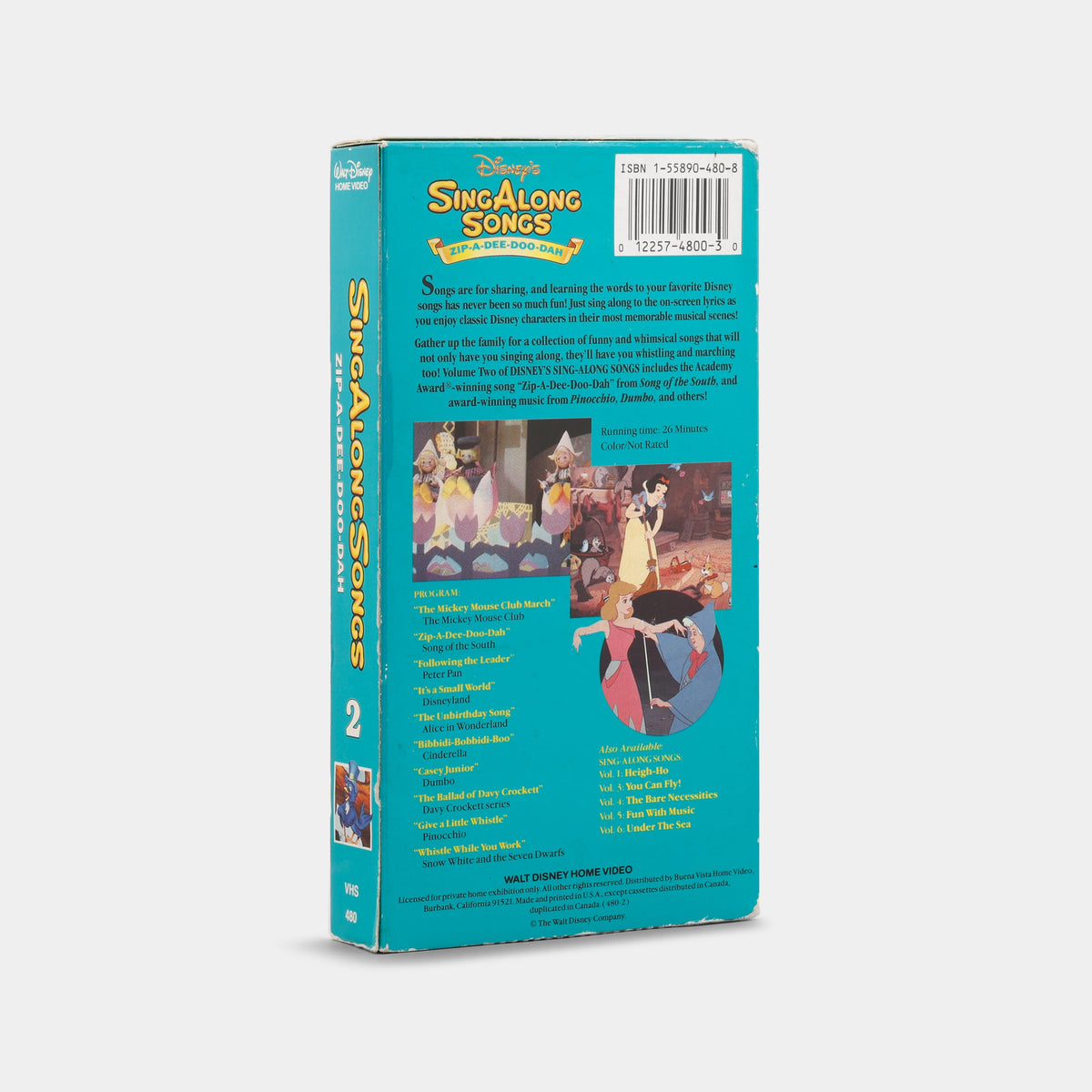 Disney's Sing-Along Songs: Zip-A-Dee-Doo-Dah VHS Tape