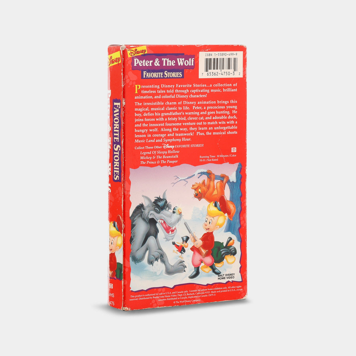 Disney Favorite Stories: Peter & the Wolf VHS Tape