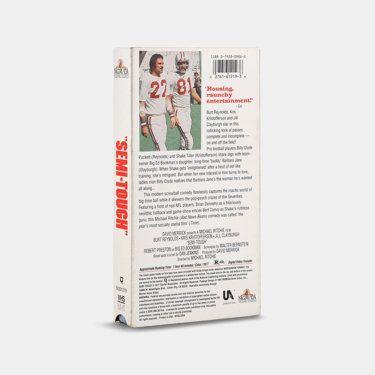 Semi-Tough (Widescreen) VHS Tape