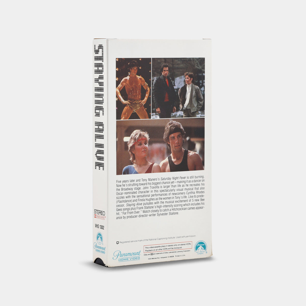Staying Alive VHS Tape