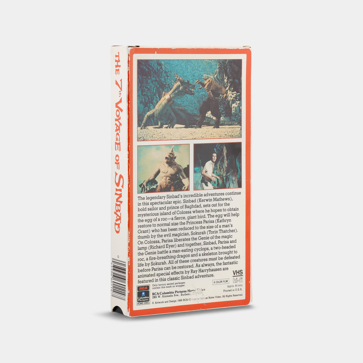 The 7th Voyage of Sinbad VHS Tape