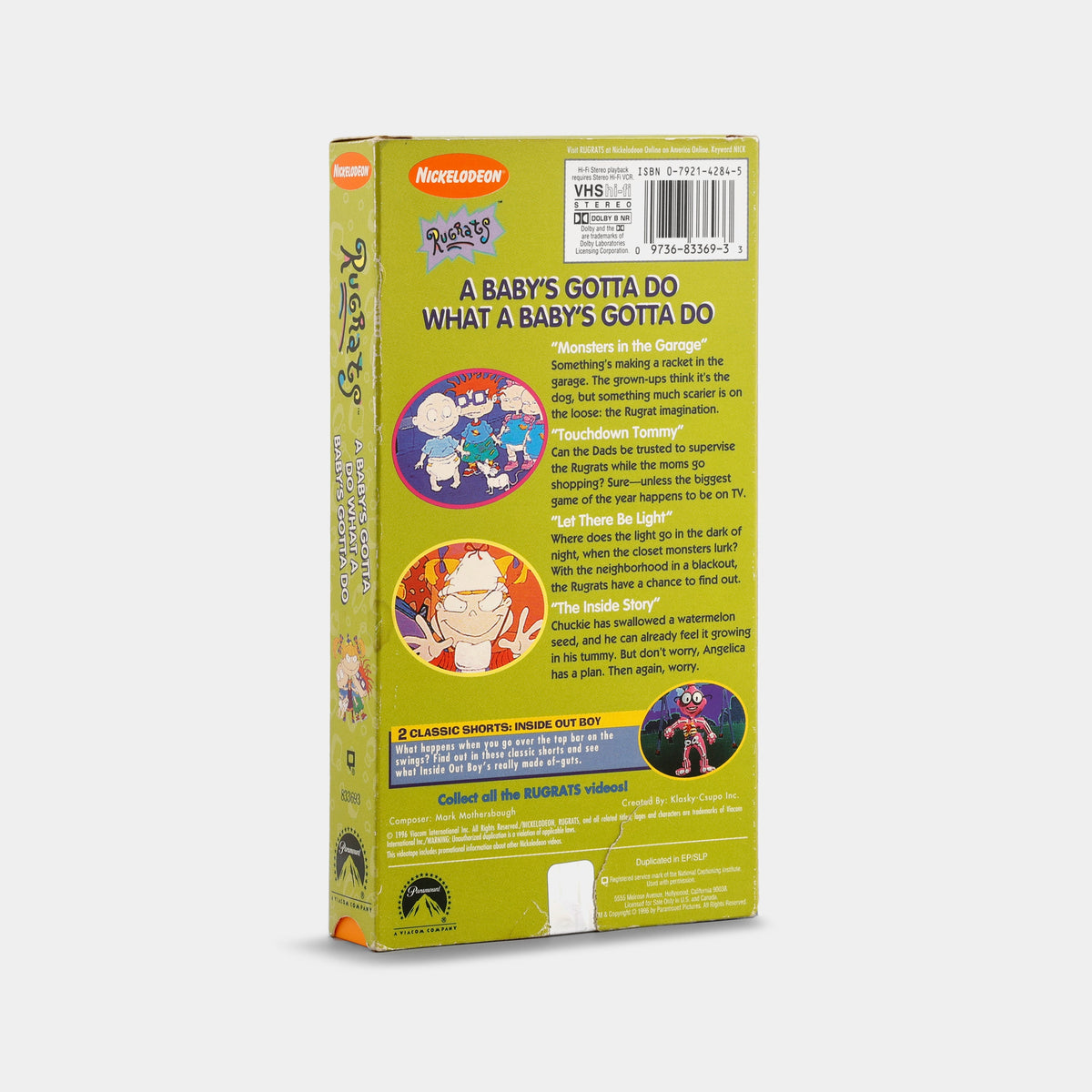 Rugrats: A Baby's Gotta Do What a Baby's Gotta Do VHS Tape