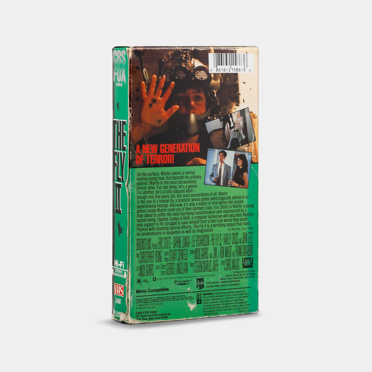 The Fly II (CBS/Fox Video) VHS Tape