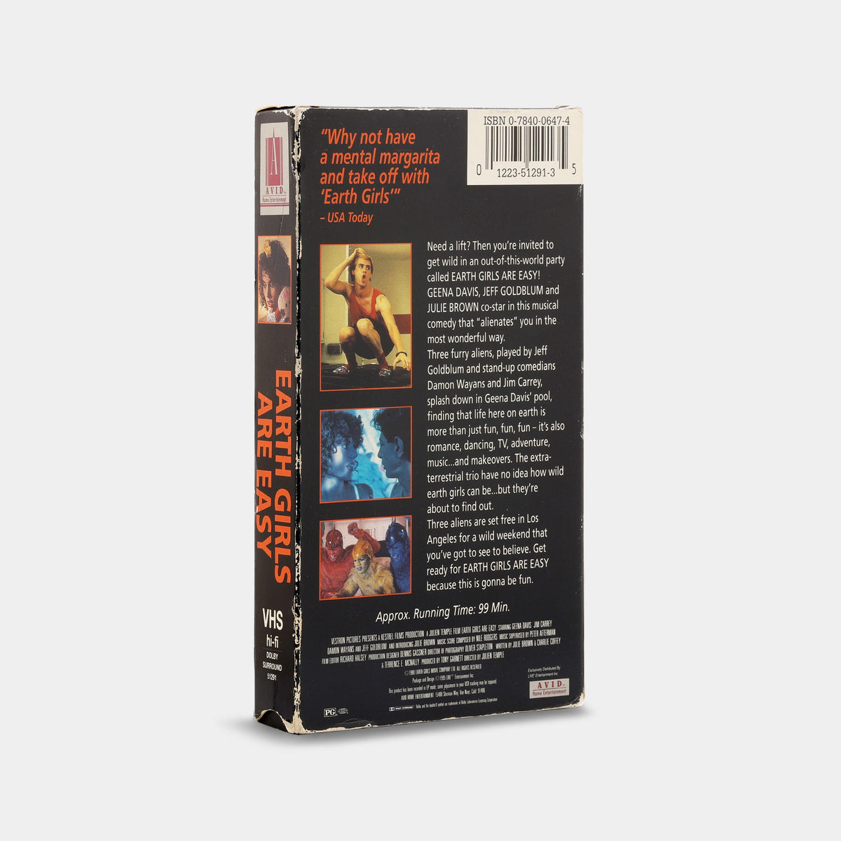 Earth Girls Are Easy VHS Tape