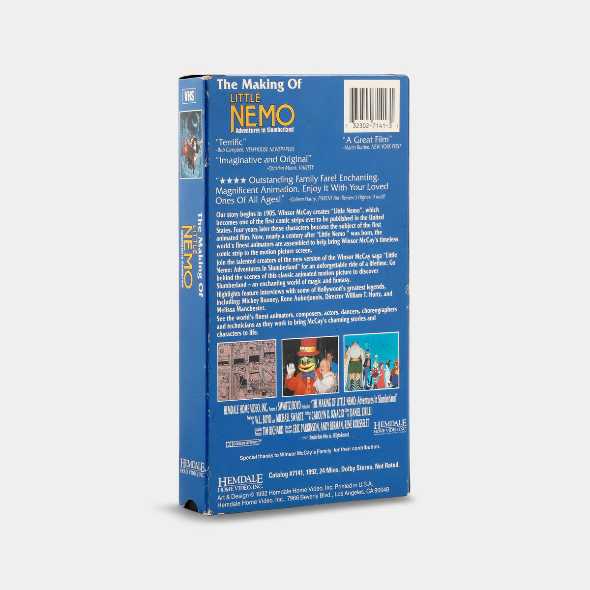 The Making of Little Nemo: Adventures in Slumberland VHS Tape