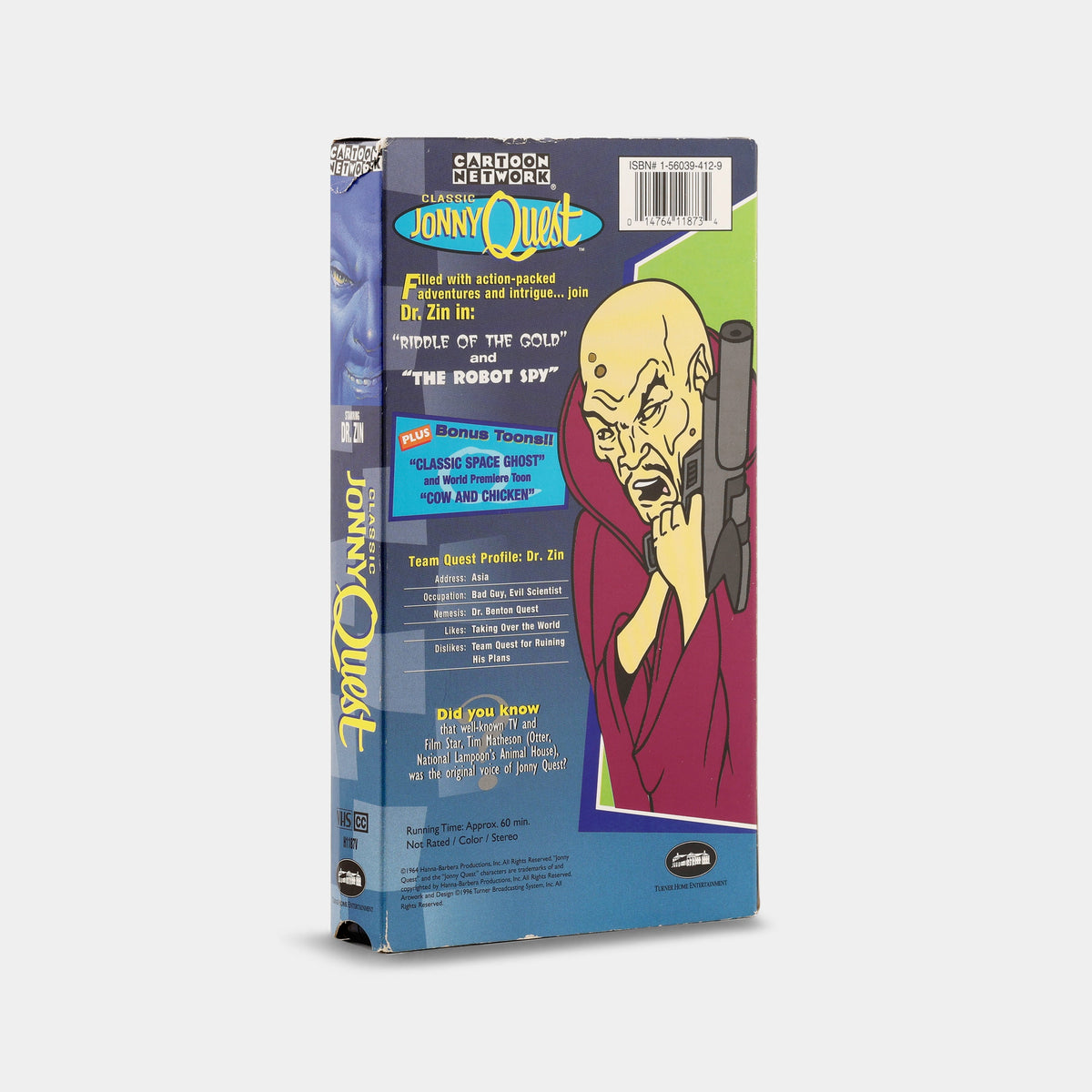 Jonny Quest: Dr. Zin in Master of Evil VHS Tape