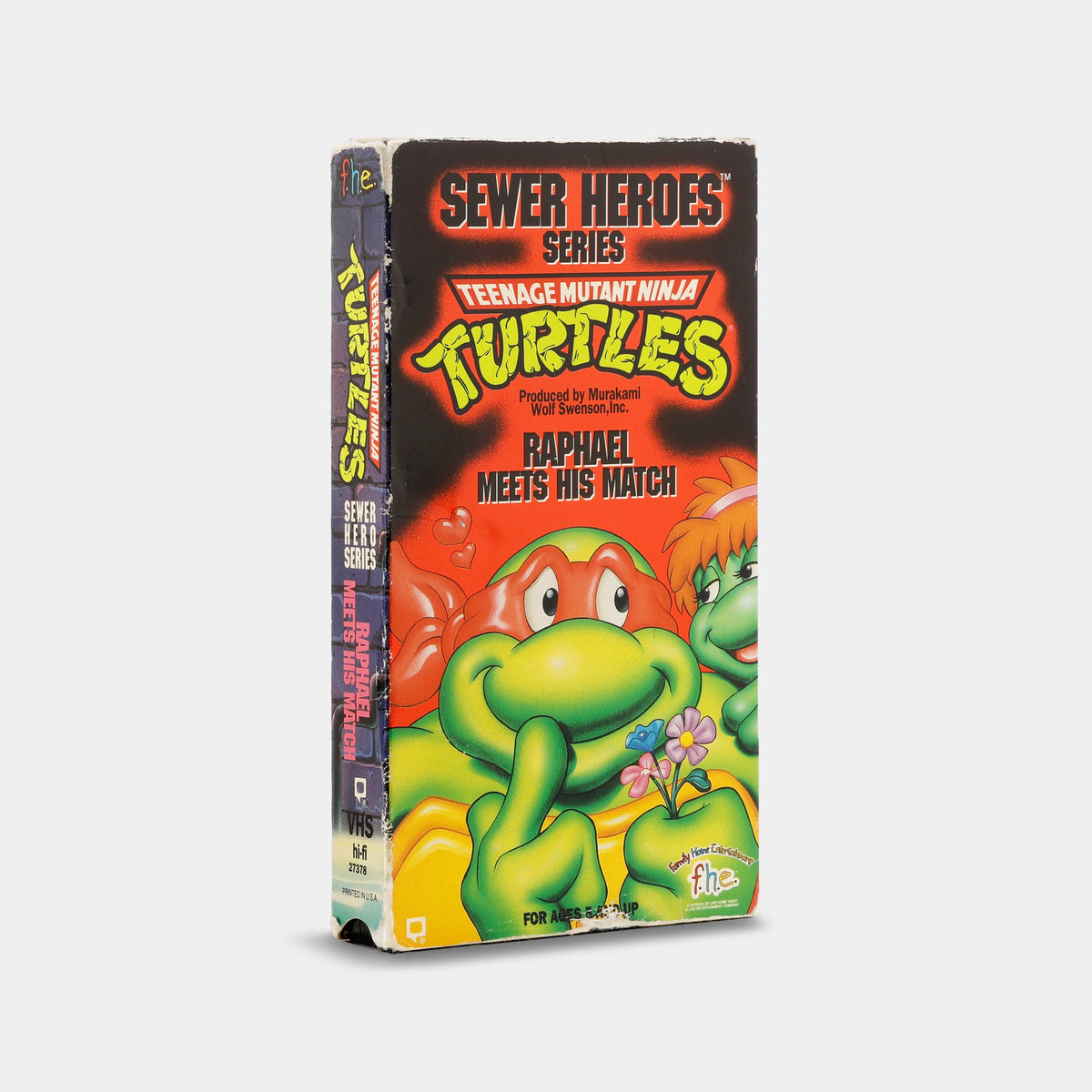 Teenage Mutant Ninja Turtles: Raphael Meets His Match VHS Tape