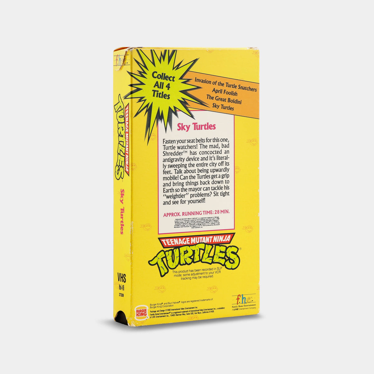 Teenage Mutant Ninja Turtles: Sky Turtles VHS Tape