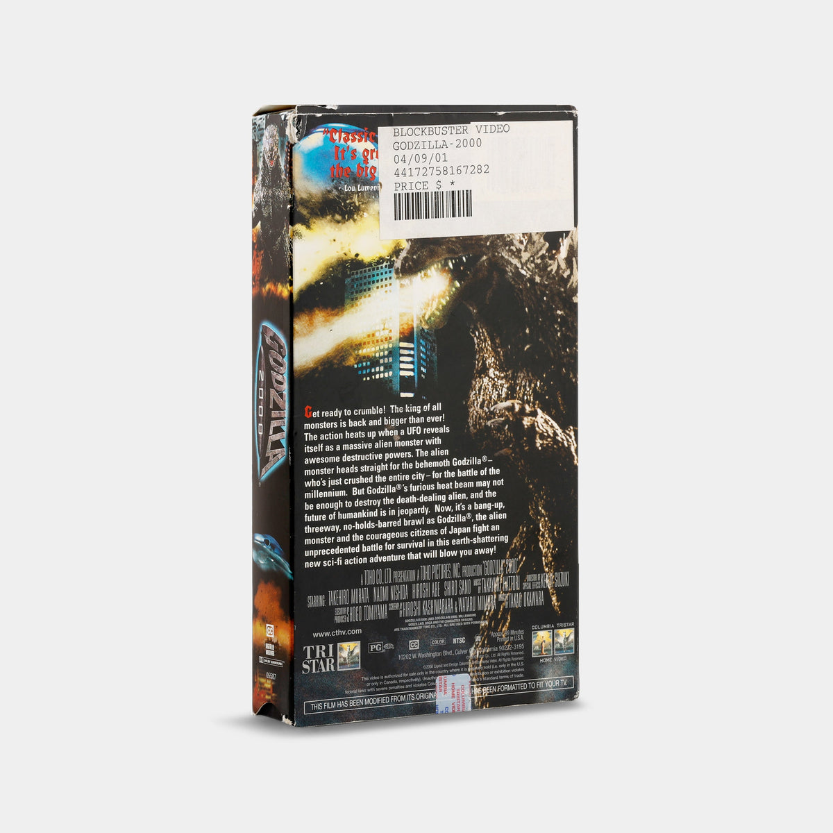 Godzilla 2000 VHS Tape