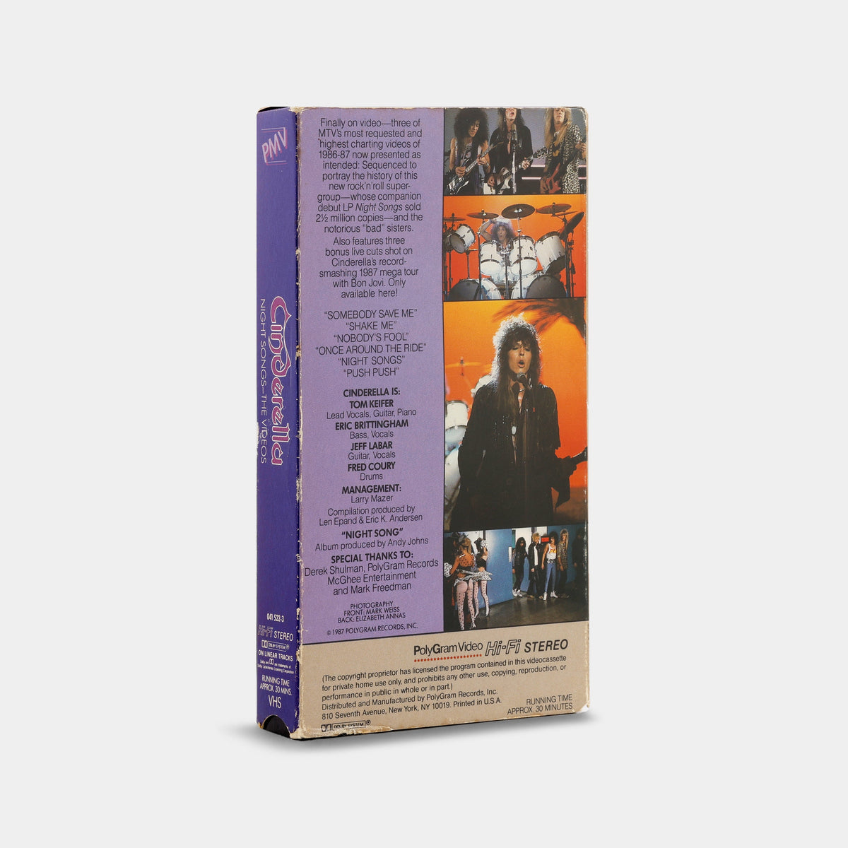 Cinderella: Night Songs - The Videos VHS Tape
