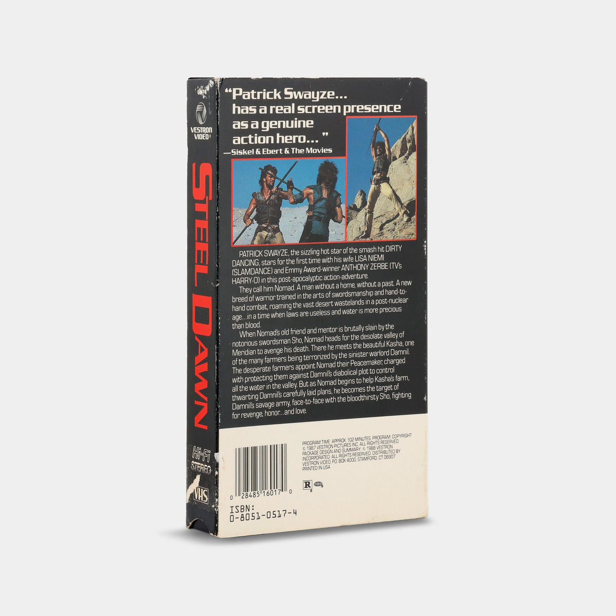 Steel Dawn VHS Tape