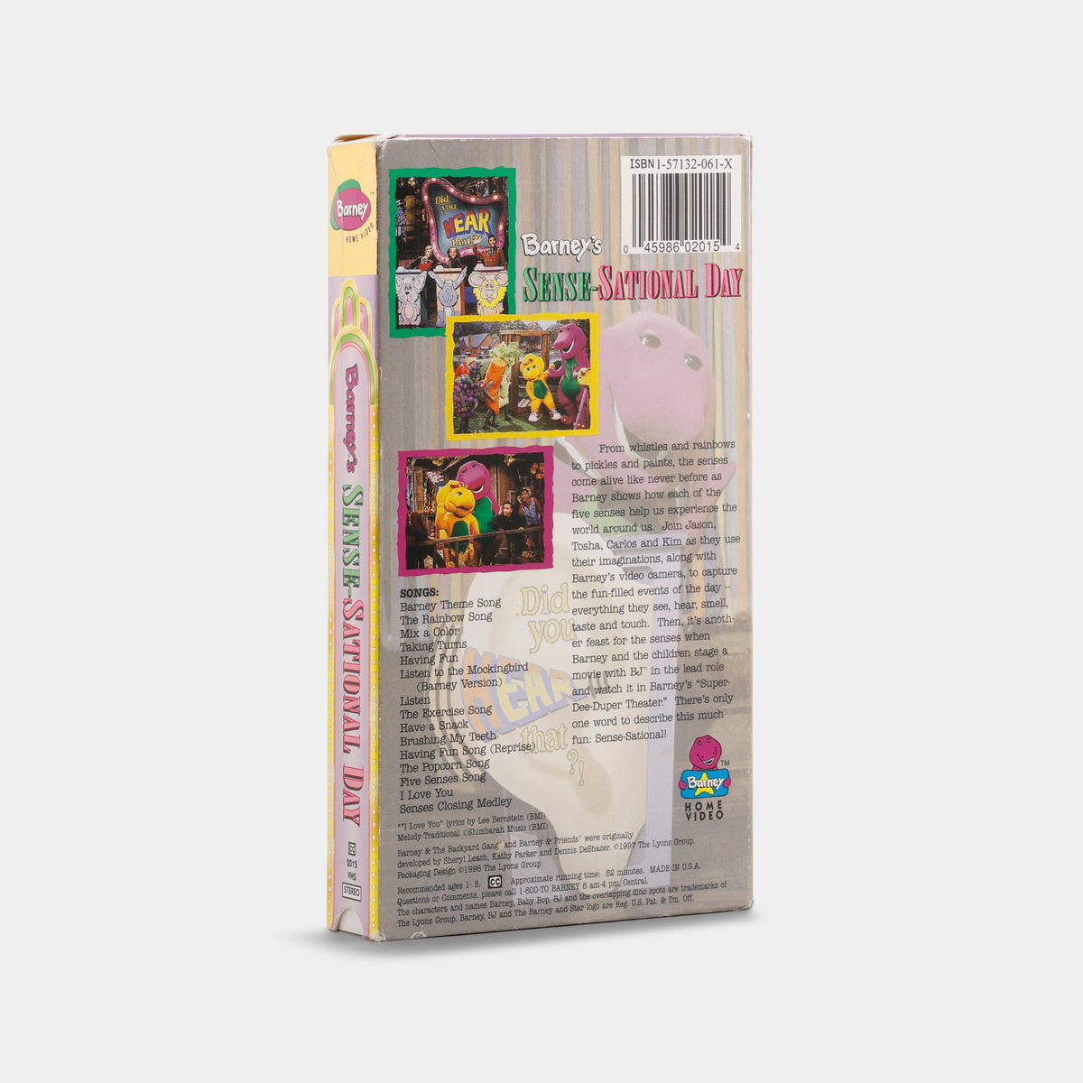 Barney's Sense-Sational Day VHS Tape
