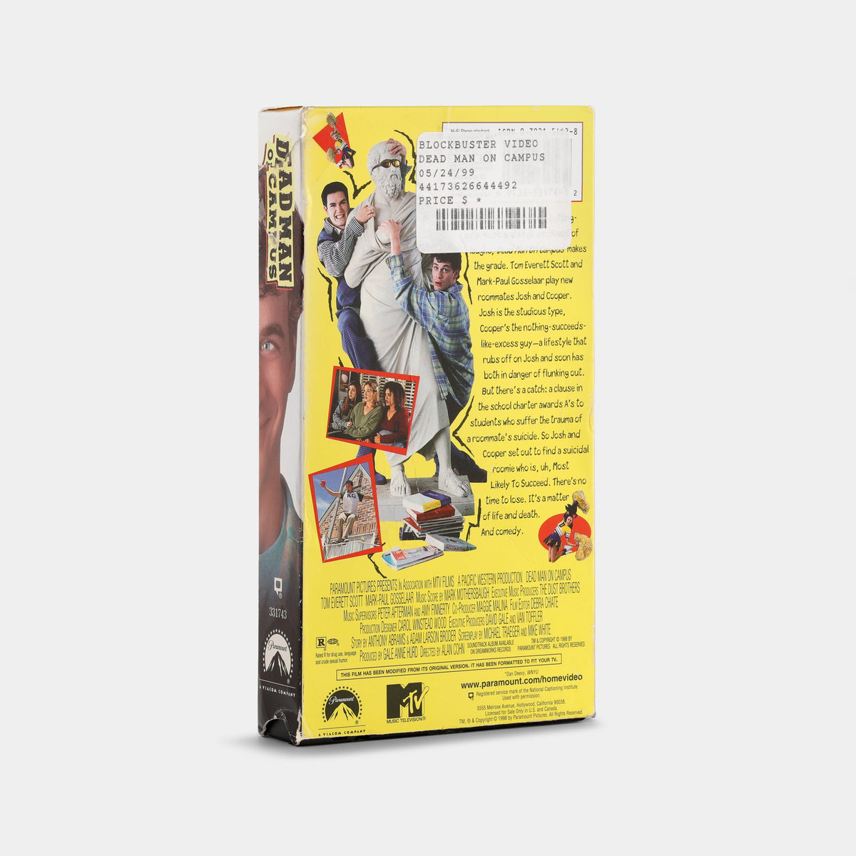 Dead Man on Campus VHS Tape